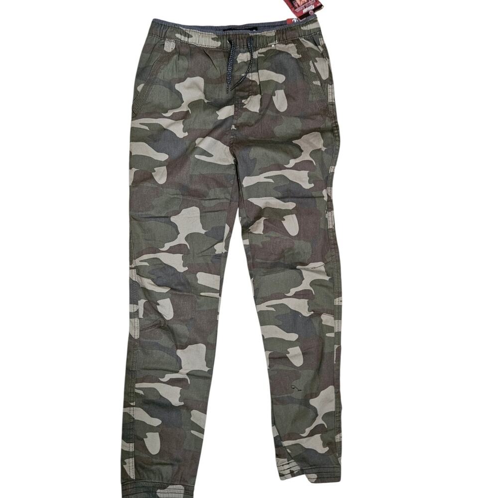 Plugg Stretch Jogger Boys XL 18-20 Camo NWT MSRP $40 Mud Camo